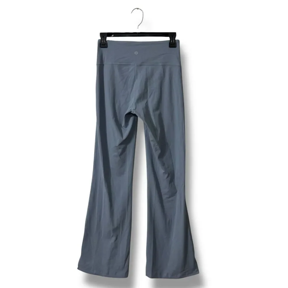 Lululemon Groove Flare Split Hem Steel Blue 6 Pilates Core Studio Street